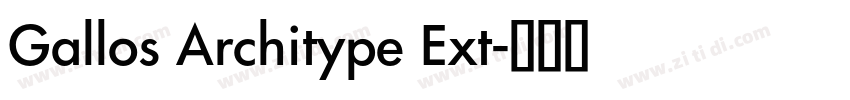 Gallos Architype Ext字体转换